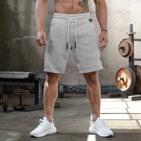 Men's Outdoor Fitness Jogging Shorts with Towel Loop